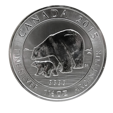 Silbermünze Kanada Polarbär 2015 - 1 1/2 Unzen