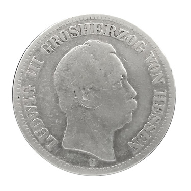 2 Mark Silbermünze Ludwig III. von Hessen 1876-1877 - J.66