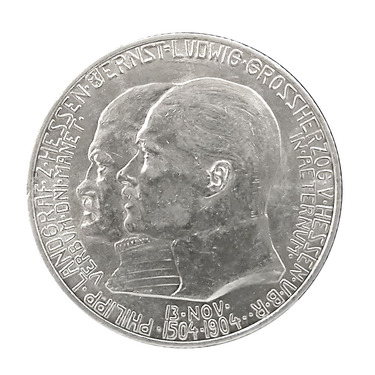 2 Mark Silbermünze Landgraf Philipp zu Hessen 1904 - J.74