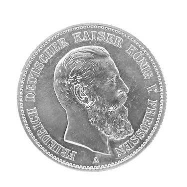 2 Mark Silbermünze Friedrich III. von Preußen 1888 - J.98