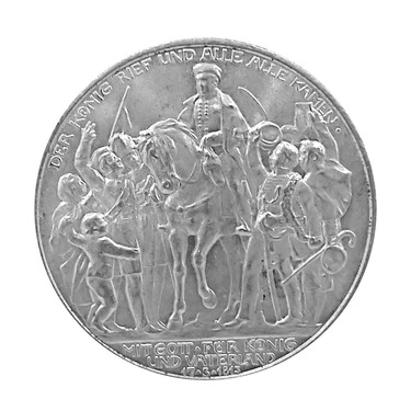 2 Mark Silbermünze Befreiungskriege 1913 - J.109