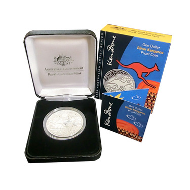 Silbermünze Kangaroo 2009 mit Box und Zertifikat PP - RAM - 1 Unze Feinsilber