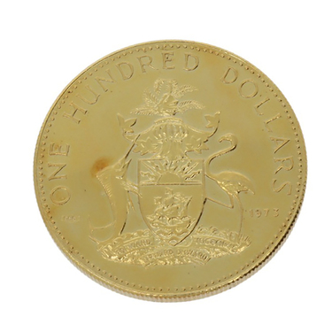 Goldmünze Bahama Islands 1973 - 100 Dollar - 8,54 Gramm Feingold