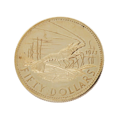Goldmnze Bahama Islands 1973 - 50 Dollars - 4,22 Gramm Feingold