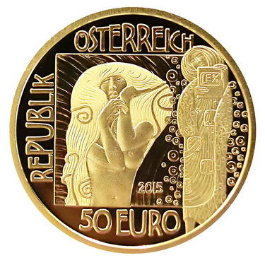 Österreich 50 Euro Goldmünze Klimt und seine Frauen - Medizin 2015