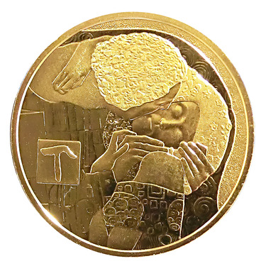 Goldmünze Klimt und seine Frauen - Der Kuss 2016 - 10,0 gr. Feingold