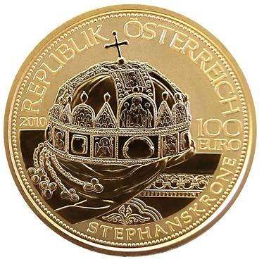 Österreich 100 Euro Goldmünze Die Stephanskrone 2010 - 16,0 gr. Feingold