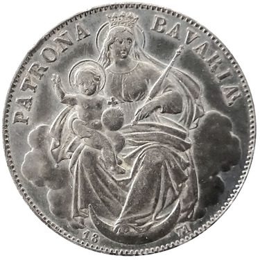 Silbermünze Madonnentaler Ludwig II von Bayern - (1864-1886)
