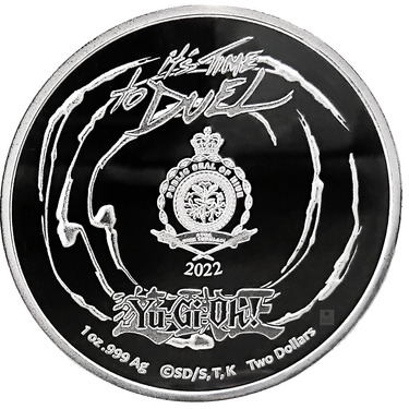Silbermünze Yu Gi Oh Game Flip Coin 2022 Niue - 1 Unze