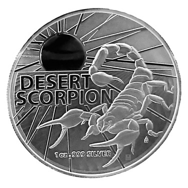 Silbermünze Australias Most Dangerous - Desert Scorpion - 2022 - RAM - 1 Unze Feinsilber