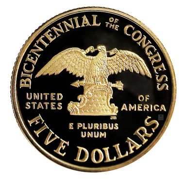 Goldmünze USA Congressional Coin 1989 PP mit Etui und Zertifikat