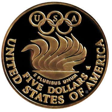 Goldmünze USA Olympic Seoul 1988 PP mit Etui und Zertifikat
