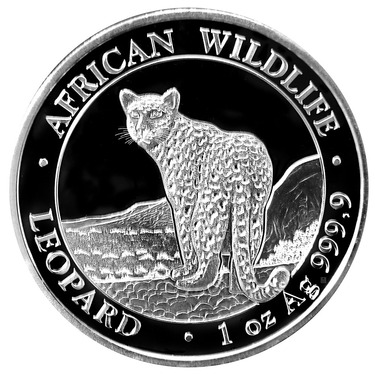 Silbermnze Somalia Leopard 2018 - 1 Unze