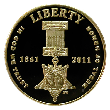 USA Goldmnze Medal of Honor 2011 - 5 Dollar - 7,52 Gramm