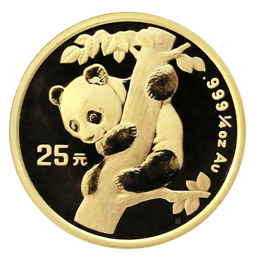 China Panda Goldmünze 1996 - 1/4 Unze