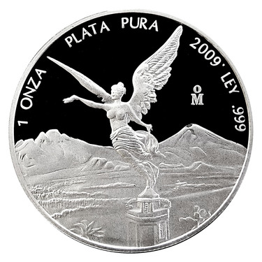 Silbermünze Mexiko Libertad Siegesgöttin 2009 - 1 Unze - PP