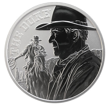 Silbermünze John Wayne 2020 - 1 Unze Feinsilber