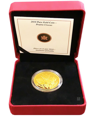 Goldmünze Kanada 2010 Praire Crocus 350 Dollar PP