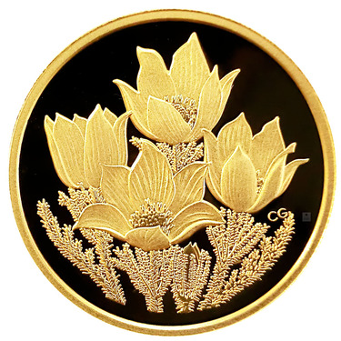 Goldmünze Kanada 2010 Praire Crocus - 350 Dollar - PP - 35 gr. Feingold