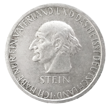 3 Mark Silbermünze Freiherr Karl zum Stein 1931 - J.348