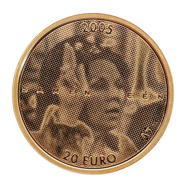 Goldmnze 20 Euro Beatrix Niederlande 2005