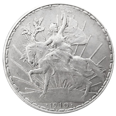 Silbermnze 1 Pesos Mexico 1910-1914 - Caballito