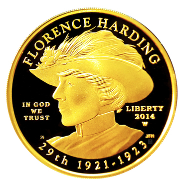 Goldmnze Florence Harding - 2014 - Proof- 1/2 Unze Feingold