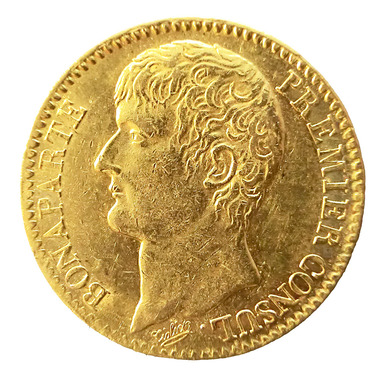Goldmnze Frankreich Bonaparte Premier Consul AN XI. - 40 Francs
