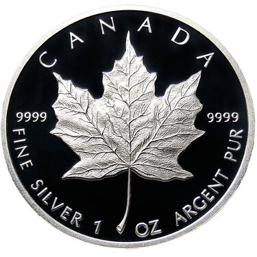 Silbermünze Maple Leaf 1989 PP - 1 Unze 999,9 Feinsilber