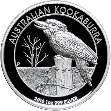 Silbermnze Kookaburra 2016 - 1 Unze 999 Feinsilber High Relief