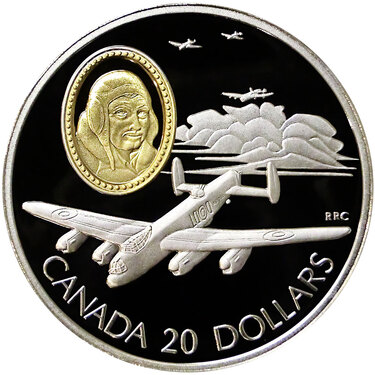 Silbermünze Silver Dart Kanada 1990 - 1 Unze 925 Silber
