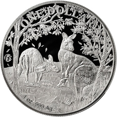 Silbermünze Kangaroo 2019 - Season change Privy Mark F15 1 Unze Feinsilber