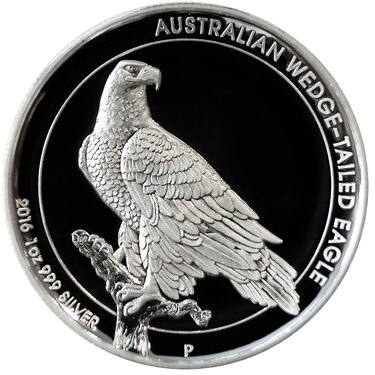 Silbermünze Wedge Tailed Eagle 2016 - 1 Unze High Relief