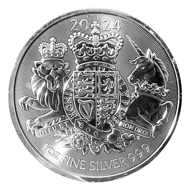 Silbermünze Großbritannien The Royal Arms 2024 - 1 Unze Feinsilber
