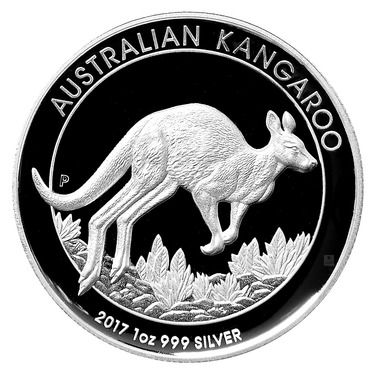 Silbermünze Australien Kangaroo 2017 - High Relief PP - 1 Unze Feinsilber
