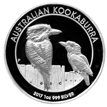 Silbermünze Kookaburra 2017 - High Relief - 1 Unze 999 Feinsilber PP
