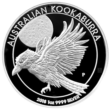 Silbermünze Kookaburra 2018 - High Relief - 1 Unze 999 Feinsilber PP