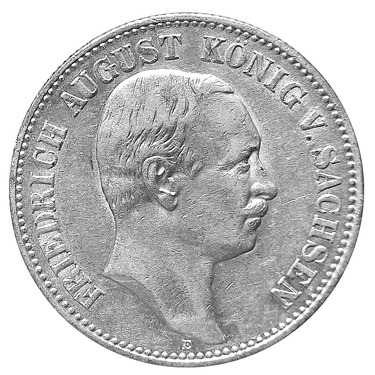 2 Mark Silbermünze Friedrich August III von Sachsen 1904-1915 J.134