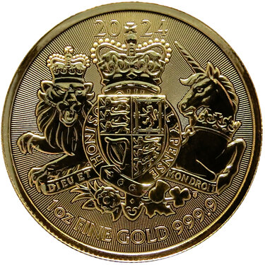Goldmünze Großbritannien The Royal Arms 2024 - 1 Unze Feingold