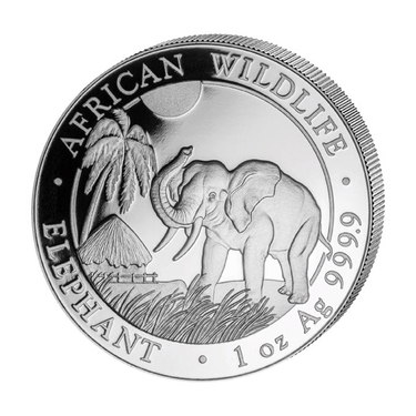 Silbermünze Somalia Elefant 2017 - 1 Unze 999,9 Feinsilber