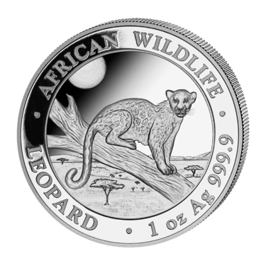 Silbermünze Somalia Leopard 2021 - 1 Unze