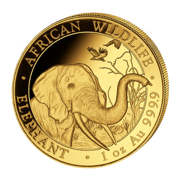 Goldmünze Somalia Elefant 2018 - 1 Unze