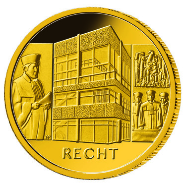 Säulen der Demokratie 2021 Goldmünze - Recht - 1/2 Unze -100 Euro