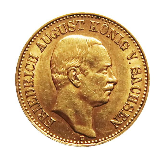 20 Mark Goldmünze Friedrich August, Sachsen