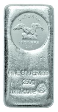 Andorra Silber Mnzbarren - 250 Gramm 999 Feinsilber