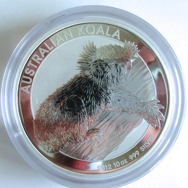 Silbermünze Koala 2012 - 10 Unzen 999 Feinsilber