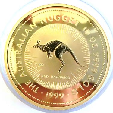 Kangaroo Nugget Goldmünze 1999 - 10 Unzen