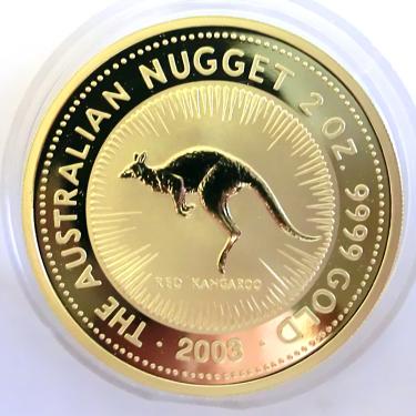 Kangaroo Nugget Goldmünze 2003 - 2 Unzen