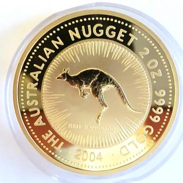 Kangaroo Nugget Goldmünze 2004 - 2 Unzen