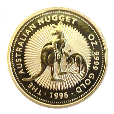 Kangaroo Nugget Goldmünze 1996 - 1/20 Unze